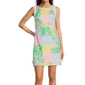 NWT! Lilly Pulitzer Beckler Multi Bright Delight Patch Sleeveless Shift - Size 6